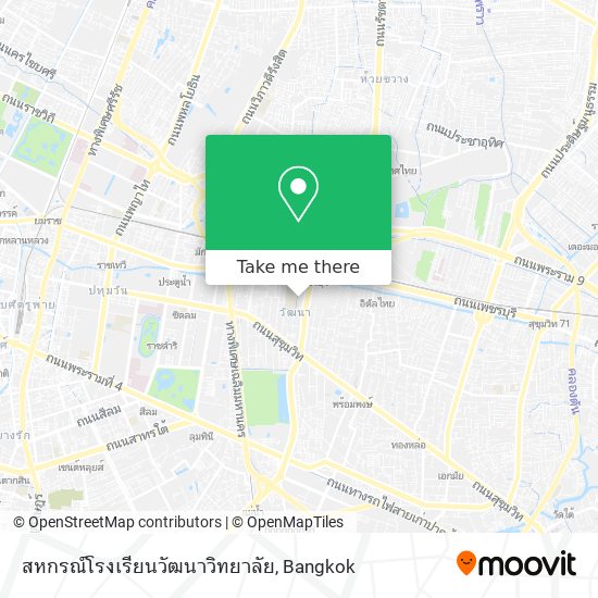 สหกรณ์โรงเรียนวัฒนาวิทยาลัย map