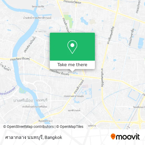 ศาลากลาง นนทบุรี map