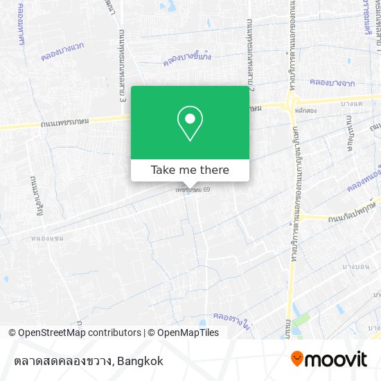 ตลาดสดคลองขวาง map