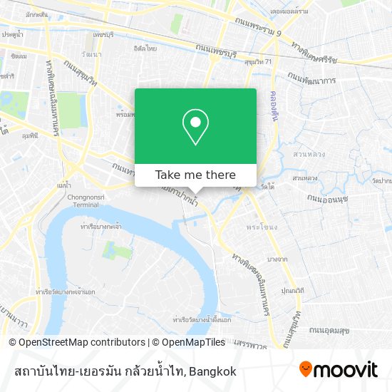 สถาบันไทย-เยอรมัน กล้วยน้ำไท map