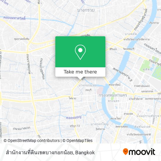 สำนักงานที่ดินเขตบางกอกน้อย map