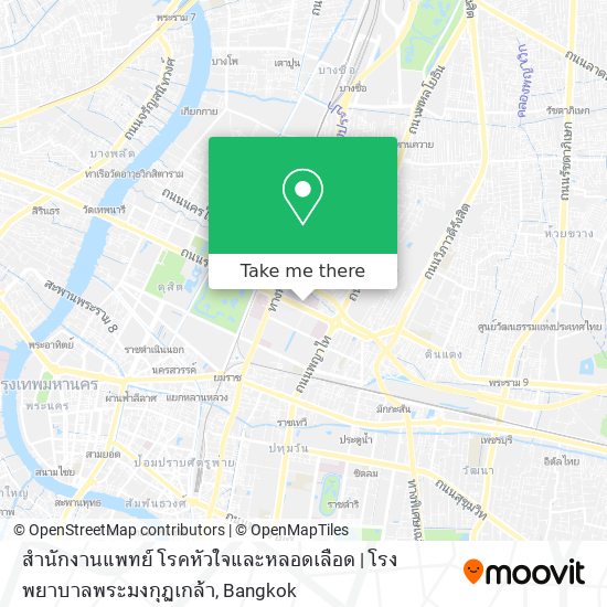 สำนักงานแพทย์ โรคหัวใจและหลอดเลือด | โรงพยาบาลพระมงกุฏเกล้า map