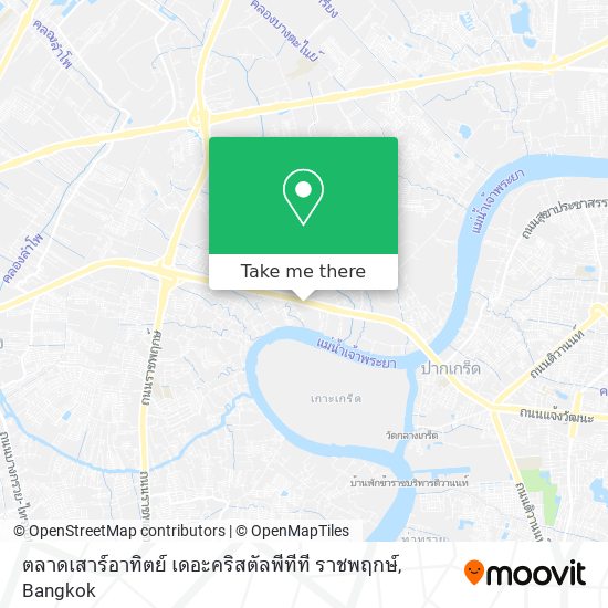 ตลาดเสาร์อาทิตย์ เดอะคริสตัลพีทีที ราชพฤกษ์ map