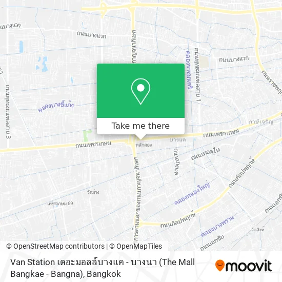 Van Station เดอะมอลล์บางแค - บางนา (The Mall Bangkae - Bangna) map