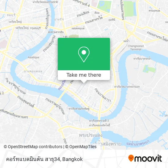 คอร์ทแบดมินตัน สาธุ34 map