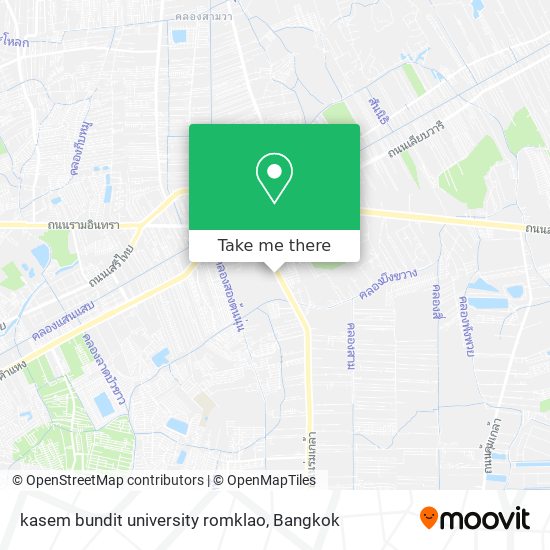 kasem bundit university romklao map