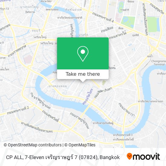 CP ALL, 7-Eleven เจริญราษฎร์ 7 (07824) map