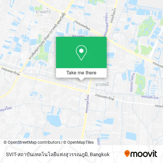 SVIT-สถาบันเทคโนโลยีแห่งสุวรรณภูมิ map