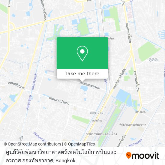 ศูนย์วิจัยพัฒนาวิทยาศาสตร์เทคโนโลยีการบินและอวกาศ กองทัพอากาศ map