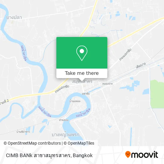 CIMB BANk สาขาสมุทรสาคร map