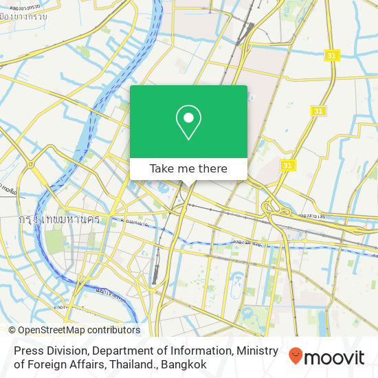 Press Division, Department of Information, Ministry of Foreign Affairs, Thailand. map