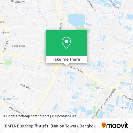 BMTA Bus Stop ตึกเนชั่น (Nation Tower) map