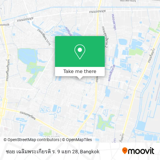 ซอย เฉลิมพระเกียรติ ร. 9 แยก 28 map