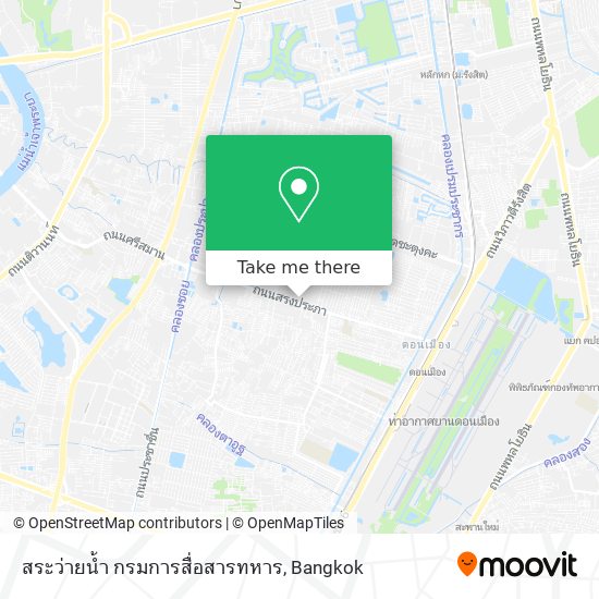 สระว่ายน้ำ กรมการสื่อสารทหาร map