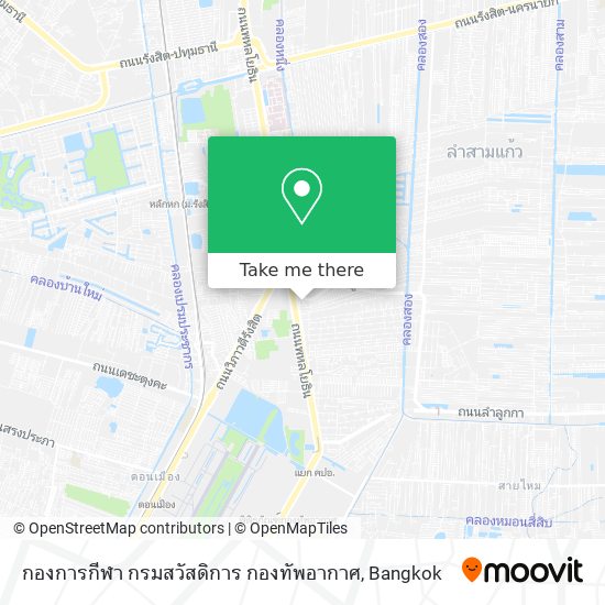 กองการกีฬา กรมสวัสดิการ กองทัพอากาศ map