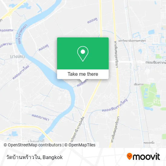 วัดบ้านพร้าวใน map