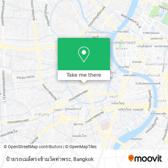 ป้ายรถเมล์ตรงข้ามวัดท่าพระ map