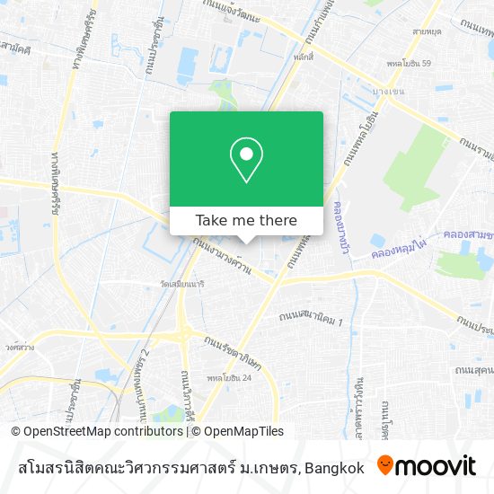 สโมสรนิสิตคณะวิศวกรรมศาสตร์ ม.เกษตร map