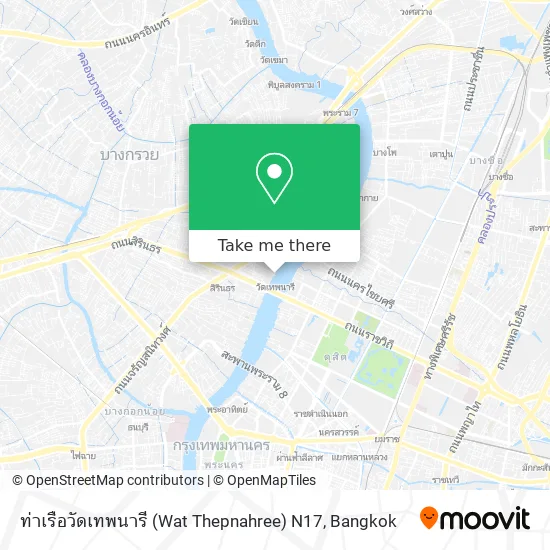 ท่าเรือวัดเทพนารี (Wat Thepnahree) N17 map