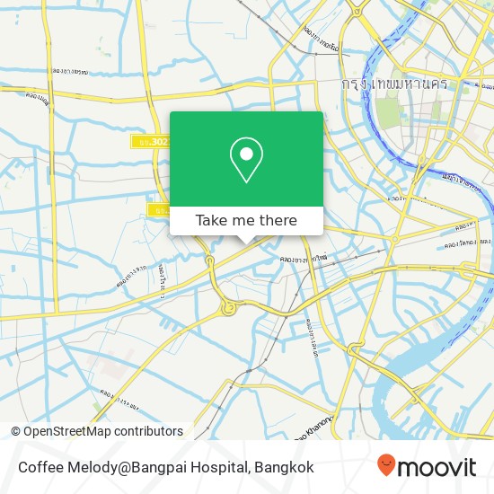 Coffee Melody@Bangpai Hospital map