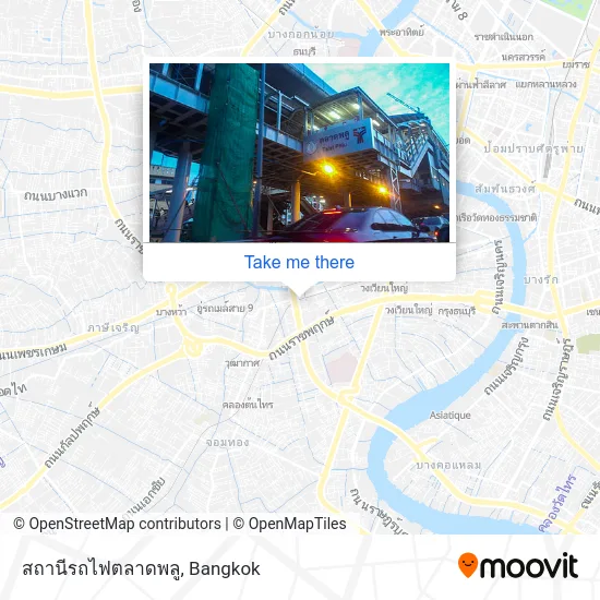 สถานีรถไฟตลาดพลู map