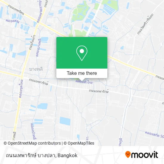 ถนนเทพารักษ์ บางปลา map