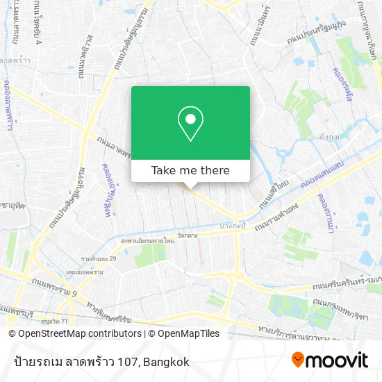 ป้ายรถเม ลาดพร้าว 107 map