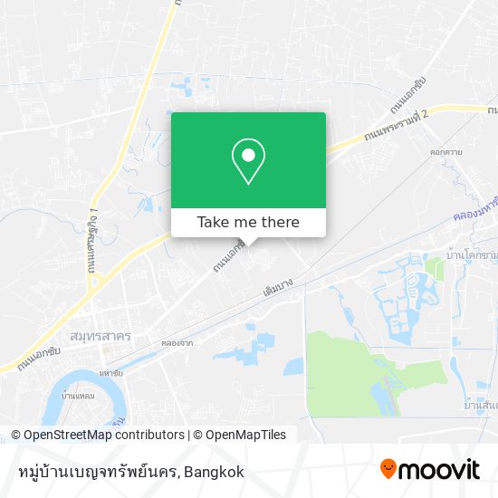 หมู่บ้านเบญจทรัพย์นคร map