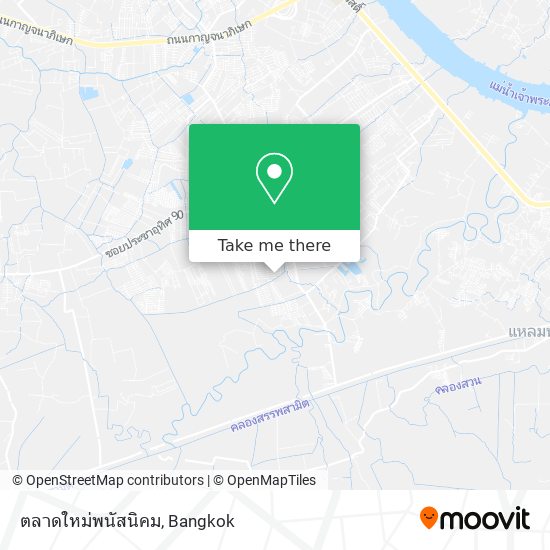 ตลาดใหม่พนัสนิคม map