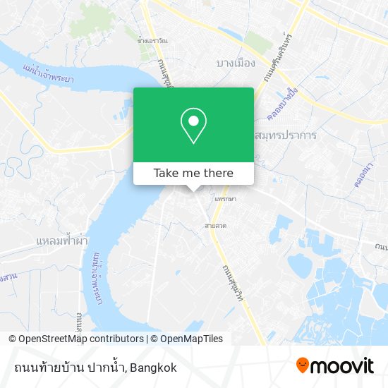 ถนนท้ายบ้าน ปากน้ำ map