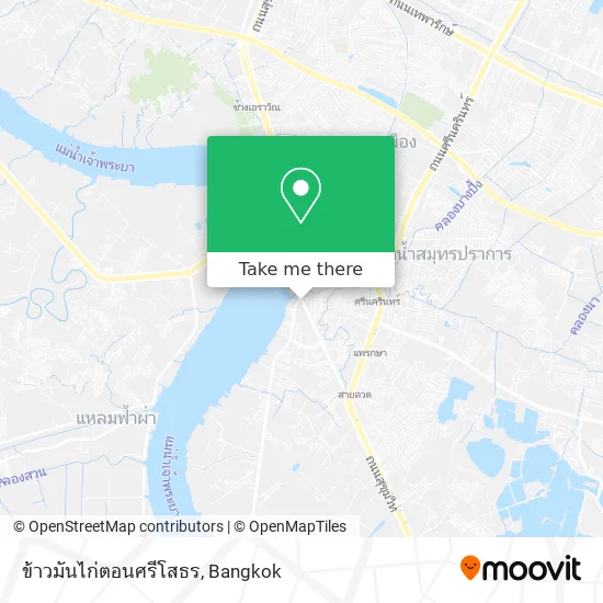 ข้าวมันไก่ตอนศรีโสธร map