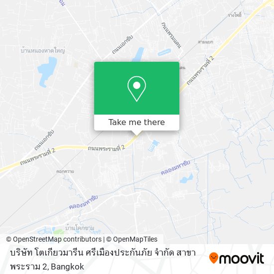 บริษัท โตเกียวมารีน ศรีเมืองประกันภัย จำกัด สาขาพระราม 2 map