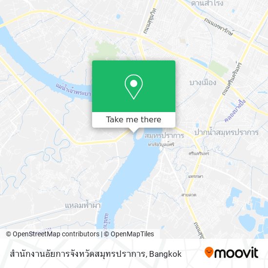 สำนักงานอัยการจังหวัดสมุทรปราการ map