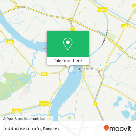 คลินิกผิวหนังวังแก้ว map