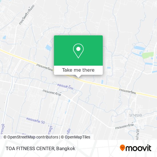TOA FITNESS CENTER map