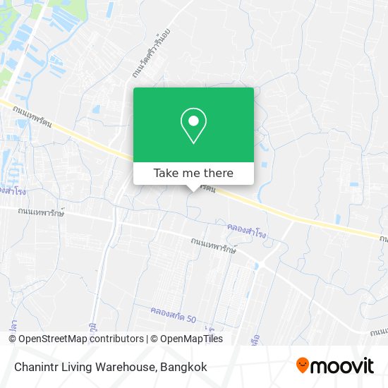 Chanintr Living Warehouse map