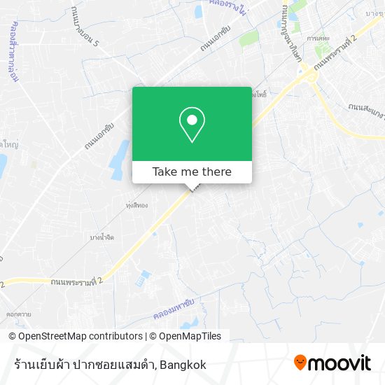 ร้านเย็บผ้า ปากซอยแสมดำ map