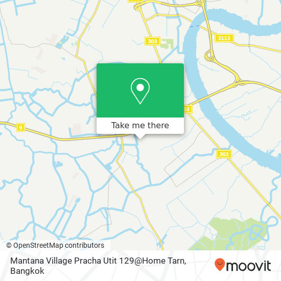 Mantana Village Pracha Utit 129@Home Tarn map