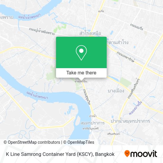 K Line Samrong Container Yard (KSCY) map