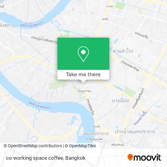 co-working space coffee map