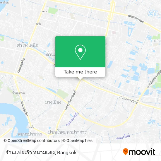 ร้านแปะเก๊า หนามแดง map