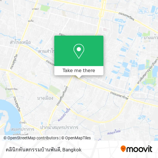 คลินิกทันตกรรมบ้านฟันดี map