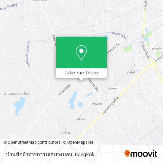 บ้านพักข้าราชการเขตบางบอน map