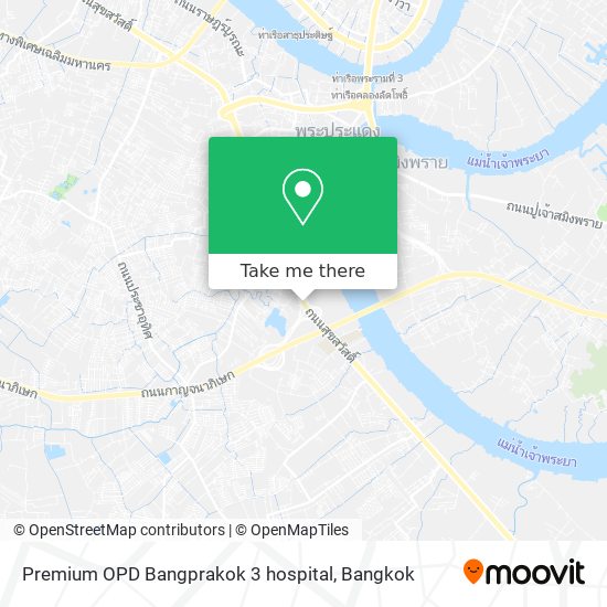 Premium  OPD Bangprakok 3 hospital map