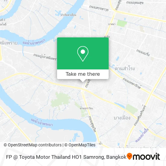 FP @ Toyota Motor Thailand HO1 Samrong map