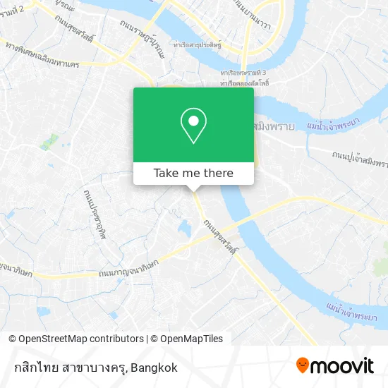 กสิกไทย สาขาบางครุ map