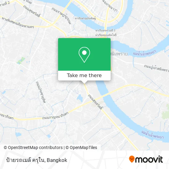 ป้ายรถเมล์ ครุใน map