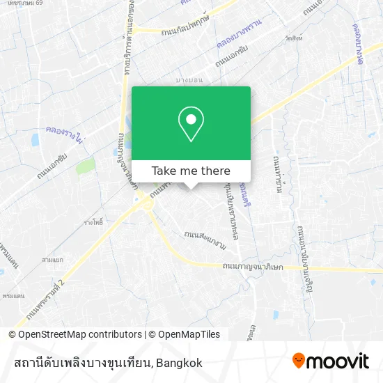 สถานีดับเพลิงบางขุนเทียน map