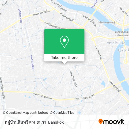 หมู่บ้านสินทวี สวนธนฯ1 map