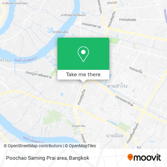 Poochao Saming Prai area map